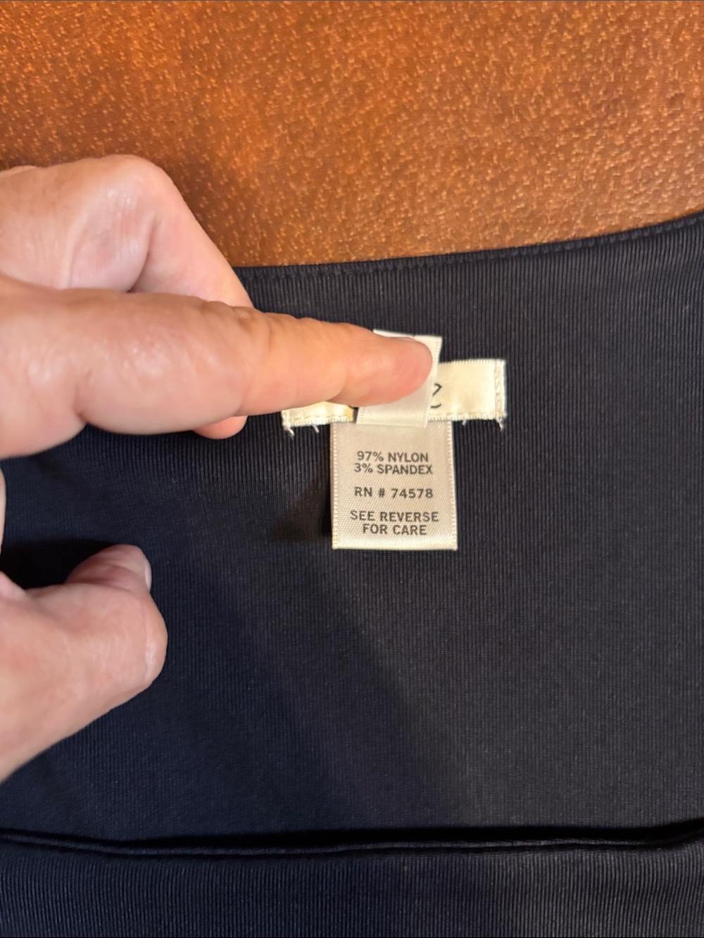 Cache Navy Square Neck Ribbed Tank - Picture 3 of 4